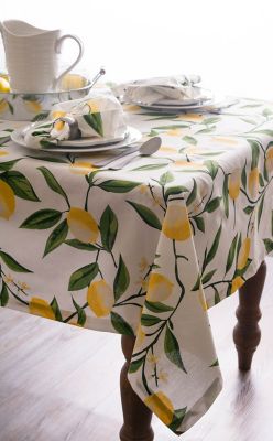 Image showing  Lemon Bliss Print Square Tablecloth