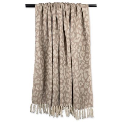 Image showing 10 th DII Cotton Leopard Throw Blanket, 50 in. x 60 in.