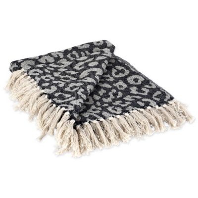 Zingz & Thingz Cotton Leopard Throw Blanket