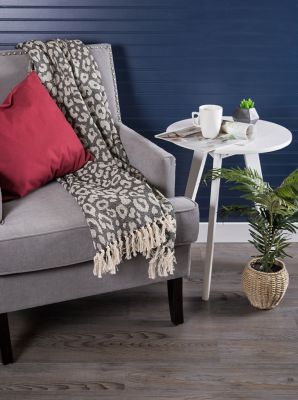 Image showing 5 th DII Cotton Leopard Throw Blanket, 50 in. x 60 in.