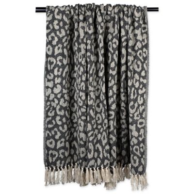 Image showing 6 th DII Cotton Leopard Throw Blanket, 50 in. x 60 in.