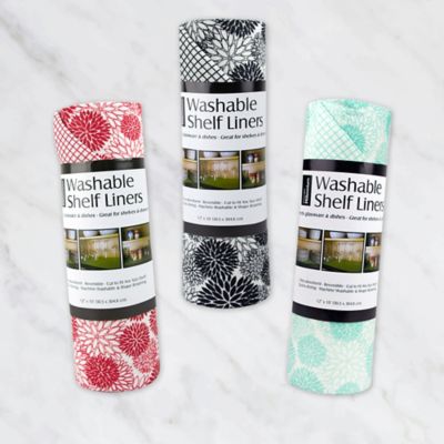 Image showing  Dahlia Fridge Shelf Liner pk., 12 in. x 10 ft., 2 pc.