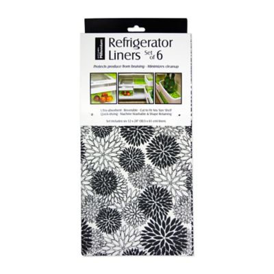 Zingz & Thingz Dahlia Fridge Liner Pack, 12 in. x 24 in., 6 pc.