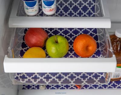 Image showing  Navy Blue Lattice Fridge Liners, 12 in. x 24 in., 6 pc.