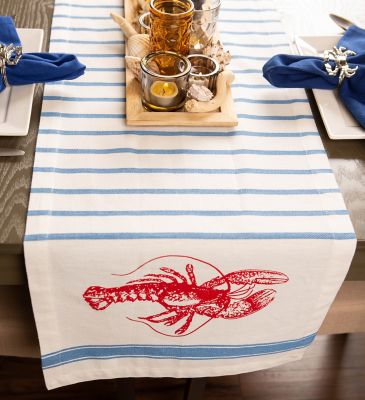 Image showing  Lobster Stripe Table Runner