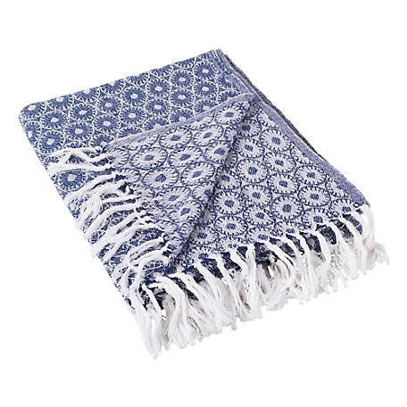 Zingz & Thingz Cotton Malachite Throw Blanket, 50 in. x 60 in.