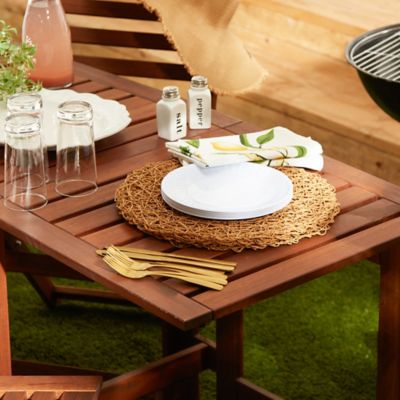 Image showing  Melamine Reusable Picnic Plates, White