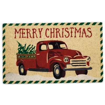 Zingz & Thingz Merry Christmas Truck Doormat