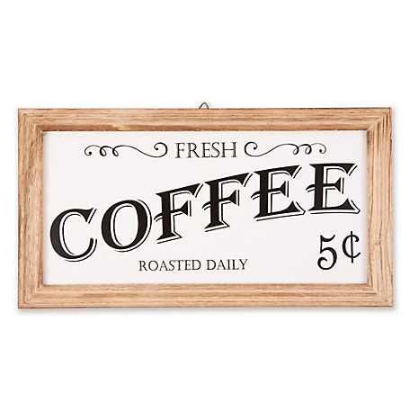Zingz & Thingz Farmhouse Coffee Sign, 14 in. x 7.5 in. x 7 in.