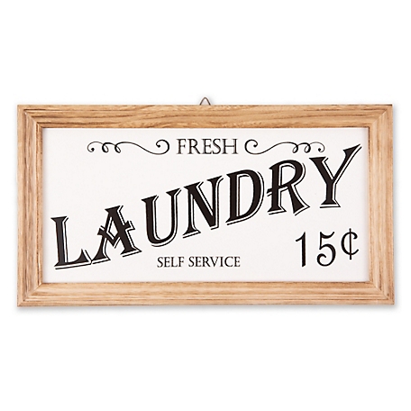 Zingz & Thingz Farmhouse Laundry Sign, 14 in. x 7.5 in. x 7 in.