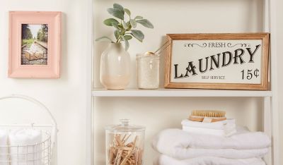 Image showing  Farmhouse Laundry Sign, 14 in. x 7.5 in. x 7 in.