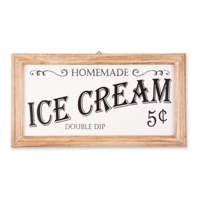 DII Farmhouse Ice Cream Sign, 14 in. x 7.5 in. x 7 in.