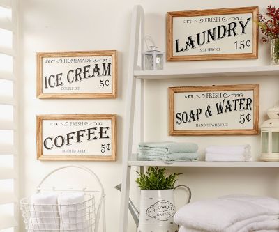 Image showing  Farmhouse Ice Cream Sign, 14 in. x 7.5 in. x 7 in.