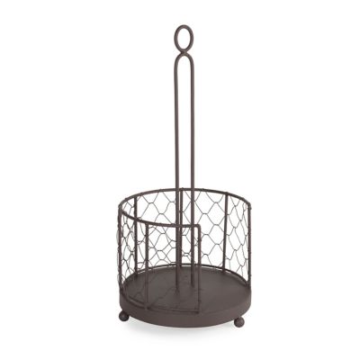 Zingz & Thingz Rustic Chicken Wire Paper Towel Holder, 6 in. x 6 in. x 13 in.