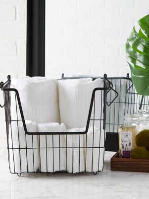 Image showing 6 th DII Rectangular Metal Basket, 12.5 in. x 11 in. x 9 in.