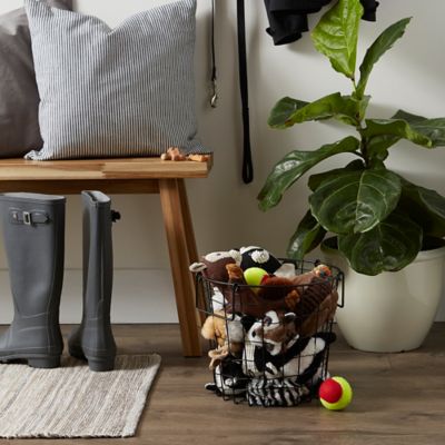 Image showing  Round Metal Basket, 12 in. x 12 in. x 10 in.