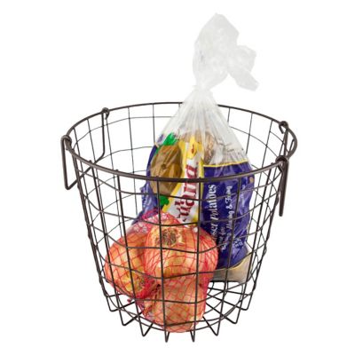 Image showing  Round Metal Basket, 12 in. x 12 in. x 10 in.