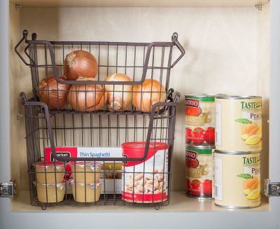 Image showing  Rectangular Metal Basket, 12.5 in. x 11 in. x 9 in.