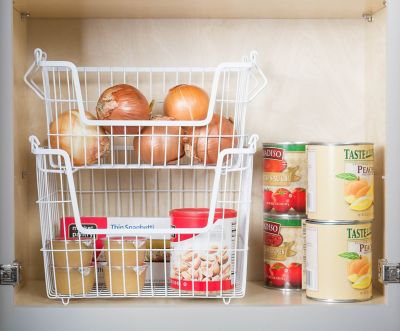 Image showing  Rectangular Metal Basket, 12.5 in. x 11 in. x 9 in.