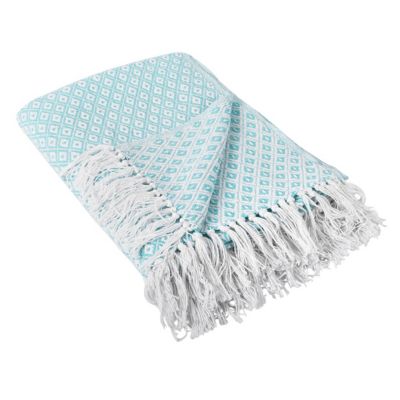 Zingz & Thingz Cotton Mini Diamond Throw Blanket, 50 in. x 60 in.