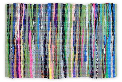 Zingz & Thingz Multicolor Rag Rug, 20 in. x 31.5 in., Average Size