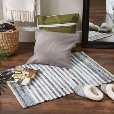 Image showing  Multi Denim Rag Rug, 2 ft. x 3 ft.