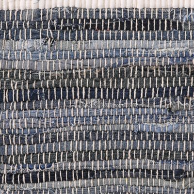 Image showing  Multi Denim Rag Rug, 2 ft. x 3 ft.