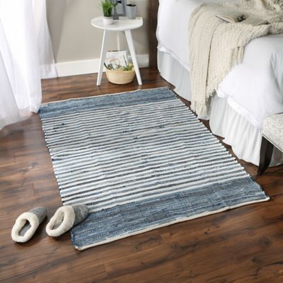 Image showing  Multi Denim Rag Rug, 2 ft. x 3 ft.