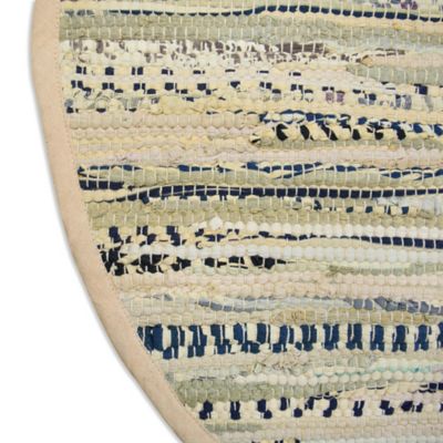 Image showing  Round Cotton Rag Rug, 36 in.