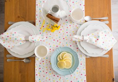 Image showing  Multicolor Polka Dots Print Table Runner