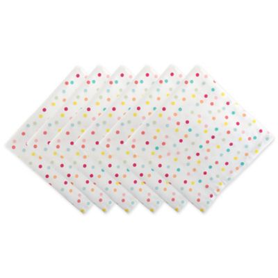 DII Multicolor Polka Dots Print Napkins
