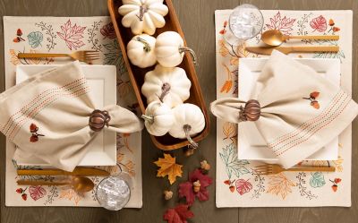 Image showing  Harvest Pumpkin Napkin Rings, 6 pc.