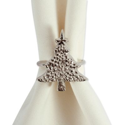 Image showing  Christmas Tree Napkin Rings, 6 pc.