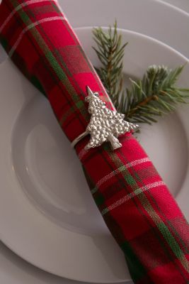 Image showing  Christmas Tree Napkin Rings, 6 pc.