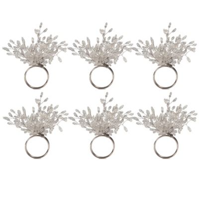 Zingz & Thingz Beaded Burst Napkin Rings, 6 pc.