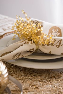 Image showing  Beaded Burst Napkin Rings, 6 pc.