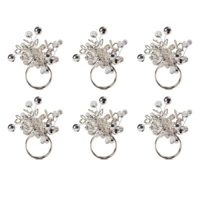 DII Multi-Bead Napkin Rings, 6 pc.
