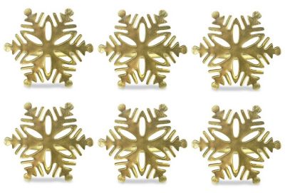 Image showing  Gold Snowflake Napkin Rings