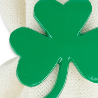 Image showing  Green Shamrock Napkin Rings, 6 pc.