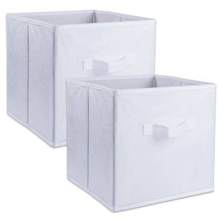 Zingz & Thingz Solid Square Non-Woven Polyester Cube Storage Bin, 11 in. x 11 in. x 11 in., CAMZ37166