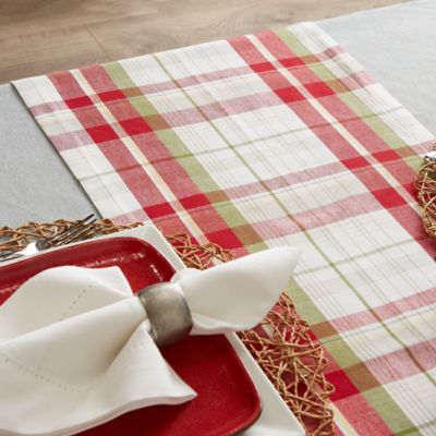 Image showing 6 th DII Orchard Plaid Table Runner