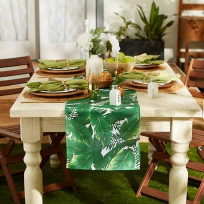 Image showing  Banana Leaf Outdoor Table Runner