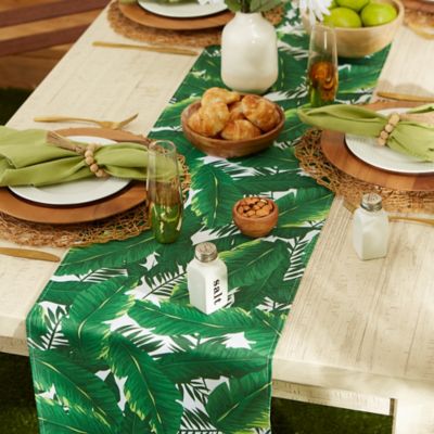 Image showing 5 th DII Banana Leaf Outdoor Table Runner