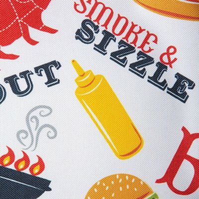 Image showing 7 th DII BBQ Fun Print Outdoor Table Runner