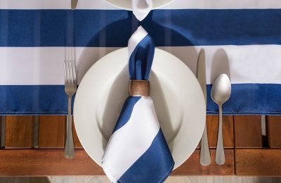 Image showing  Cabana Striped Print Outdoor Napkins, 6 pc.