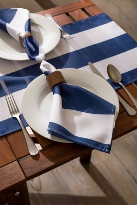 Image showing  Cabana Striped Outdoor Table Runner