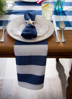 Image showing  Cabana Striped Outdoor Table Runner