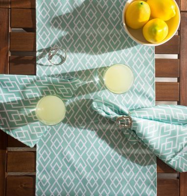 Image showing  Diamond Outdoor Table Runner