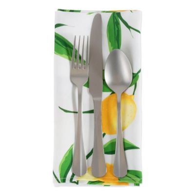 Image showing  Lemon Bliss Print Outdoor Napkins, 6 pc.