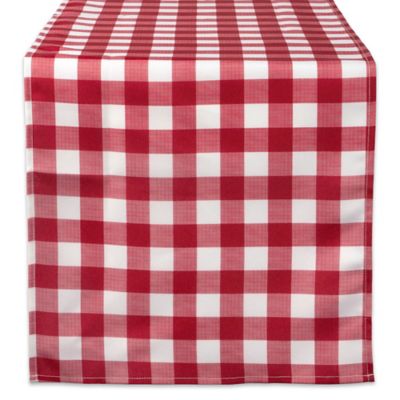 Product color Red Check Table Runner
